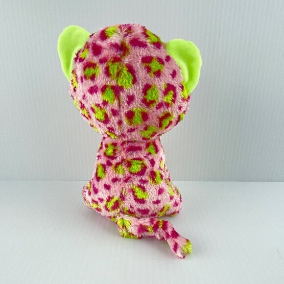 Ty Beanie Boos Lainey Plush Pink Spotted Leopard 2021 TySilk 6 inch Teddybear - Picture 3 of 11